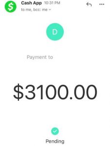 Fake Cash App Pending Payment Screenshot